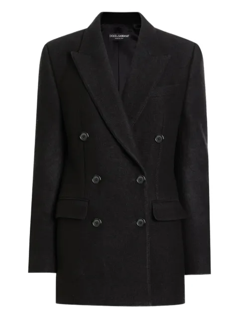 Dolce & Gabbana blazer de lana con doble botonadura