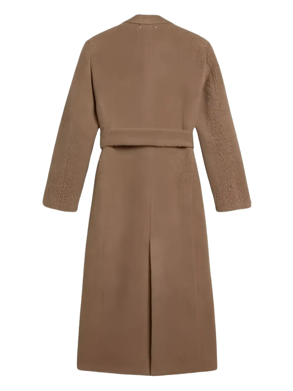 Golden Goose Journey Ws Double Breasted Coat With Detachable Belt Casentino Wool In Brown