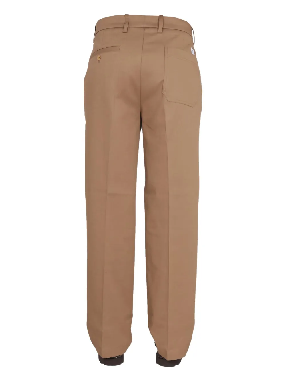 Department 5 cotton-blend straight-leg trousers Beige