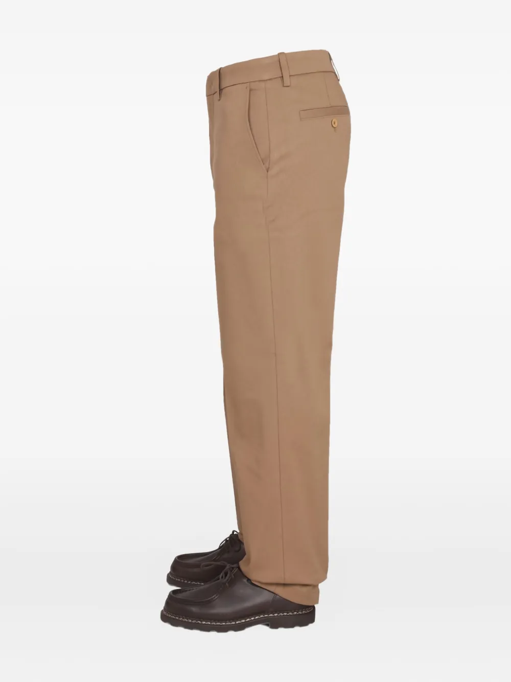 Department 5 cotton-blend straight-leg trousers Beige