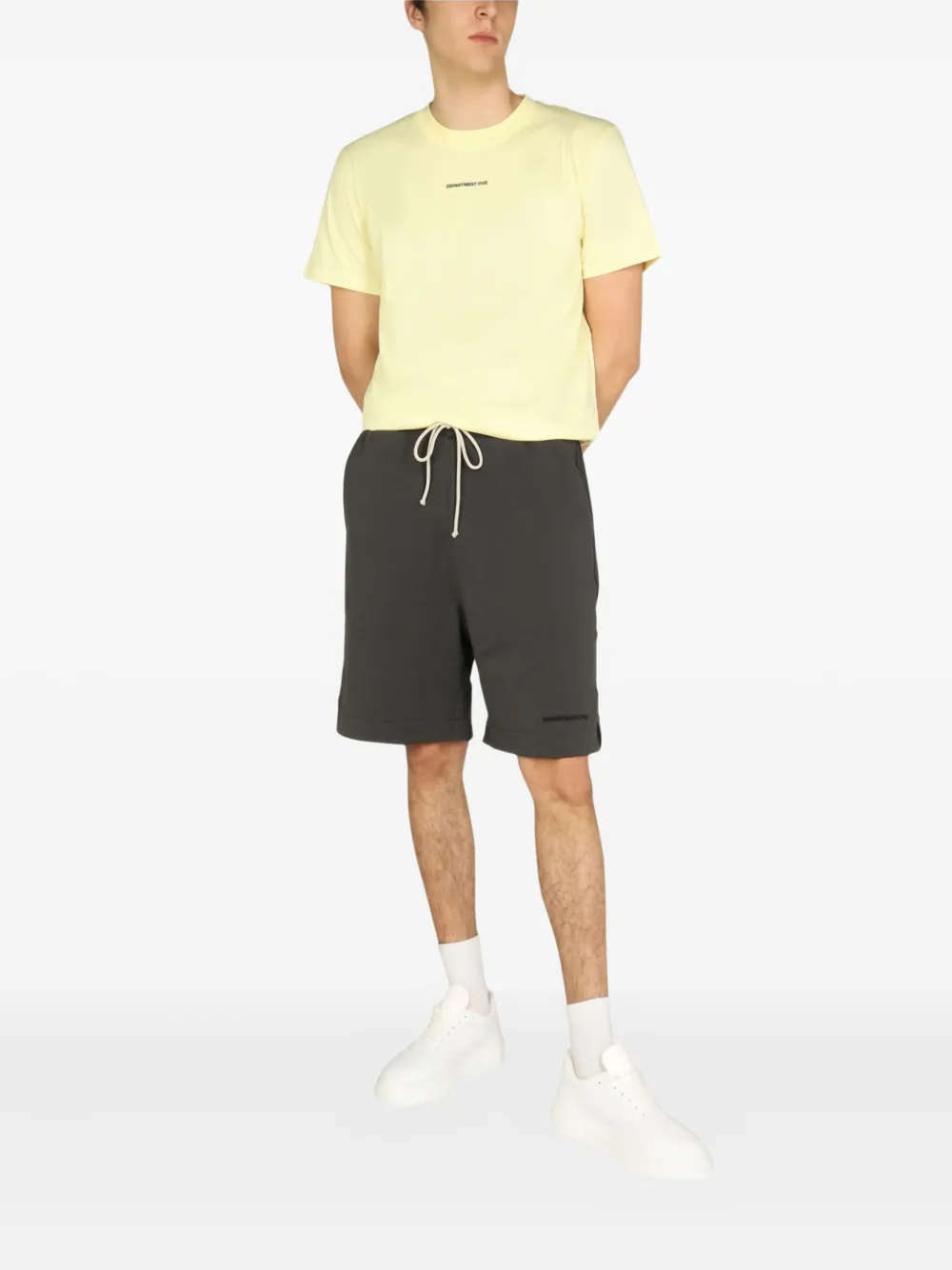 Department 5 logo-print T-shirt - Geel