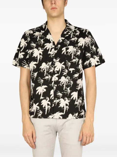 Department 5 palm-print short-sleeve shirt