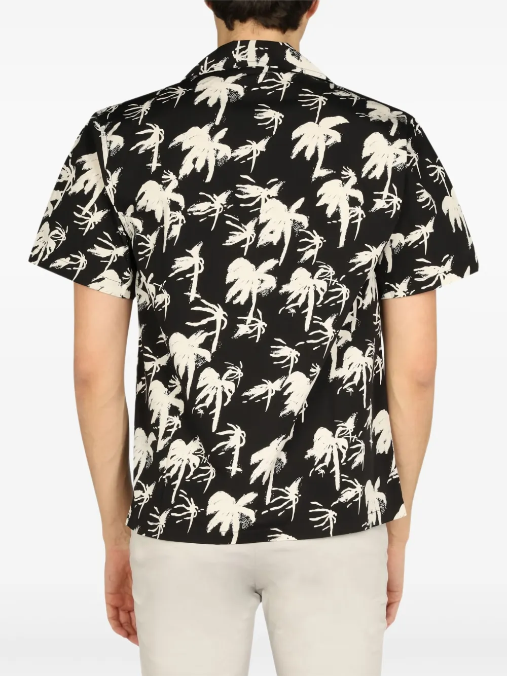 Palm-Print Short-Sleeve Shirt