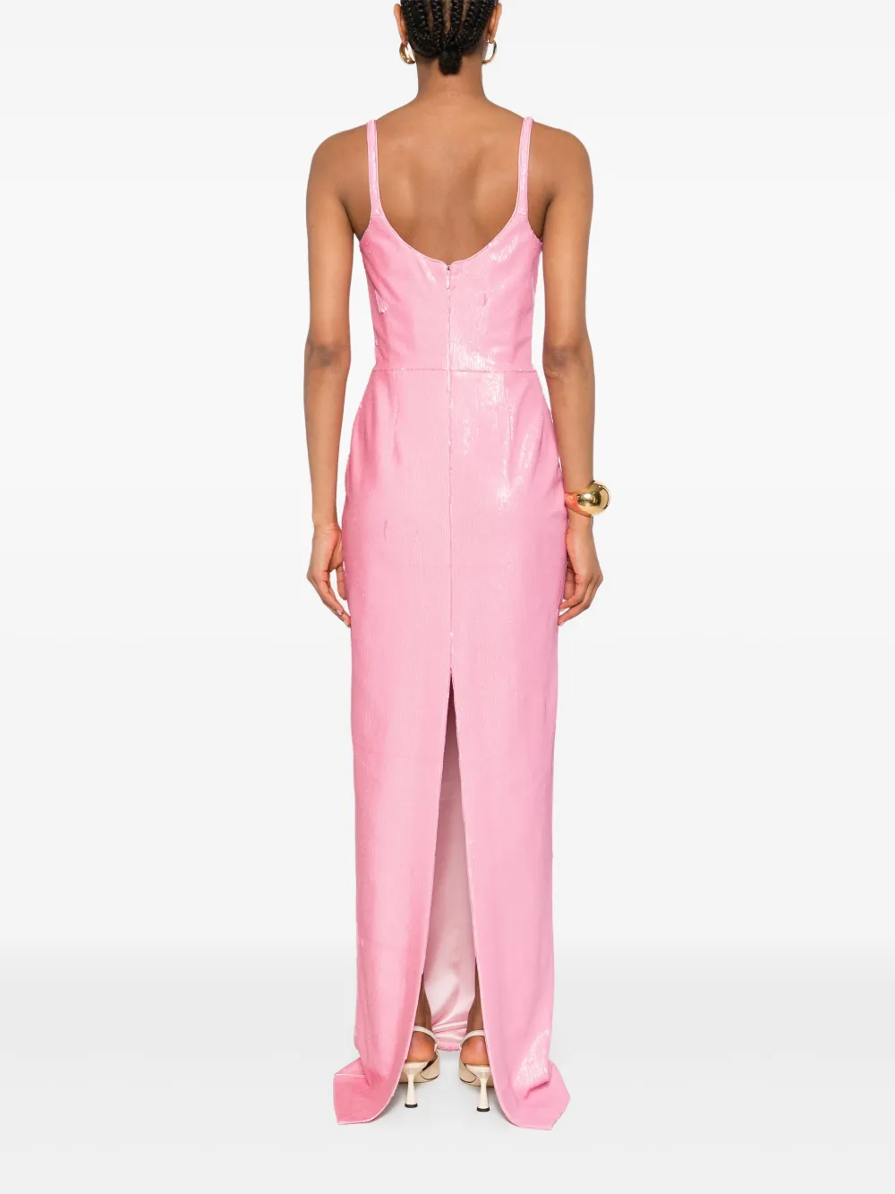 Silk Love & Lace Sequin-embellished Maxi Dress