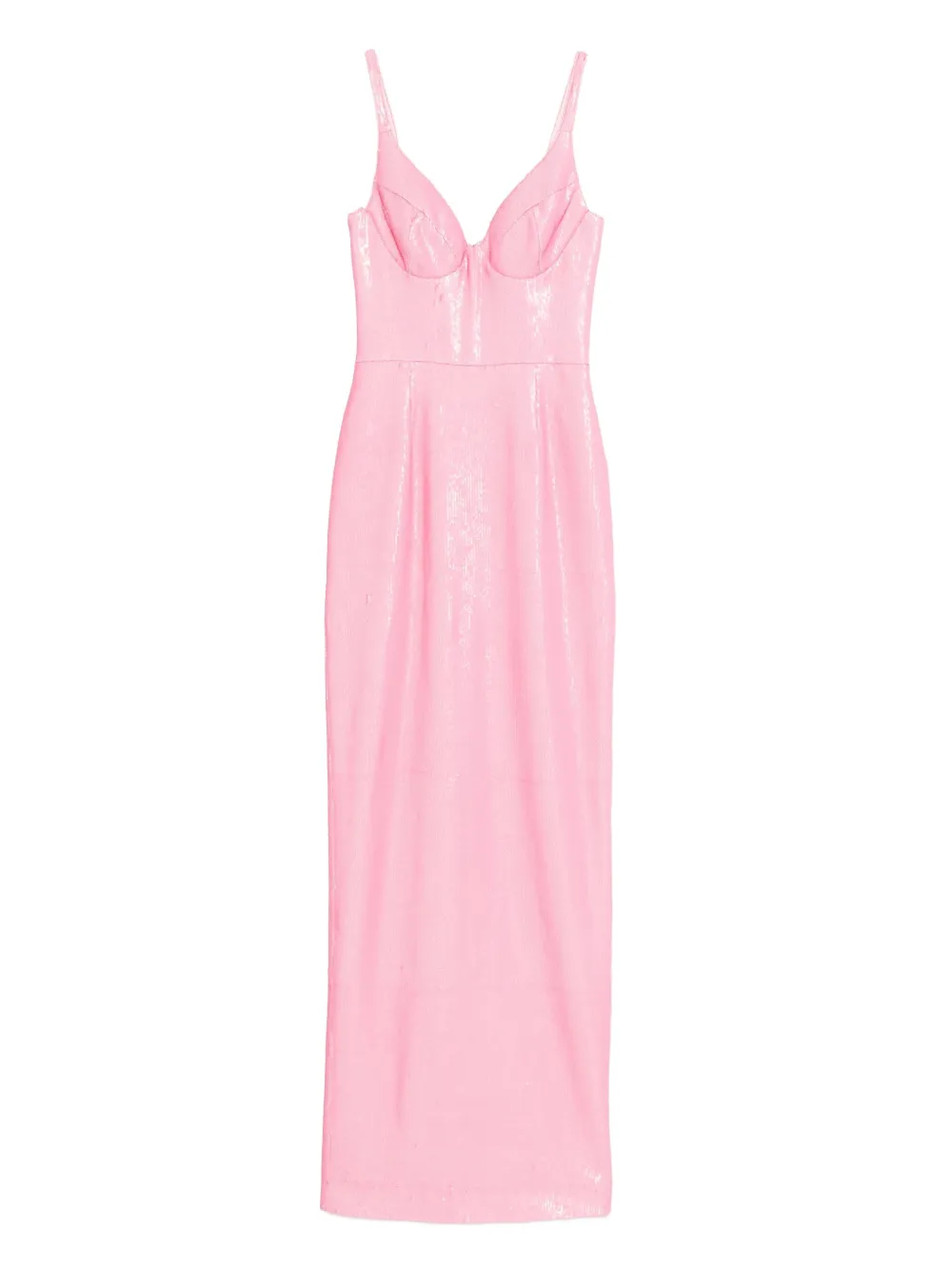 SILK LOVE & LACE sequin-embellished maxi dress | Pink | Image 1