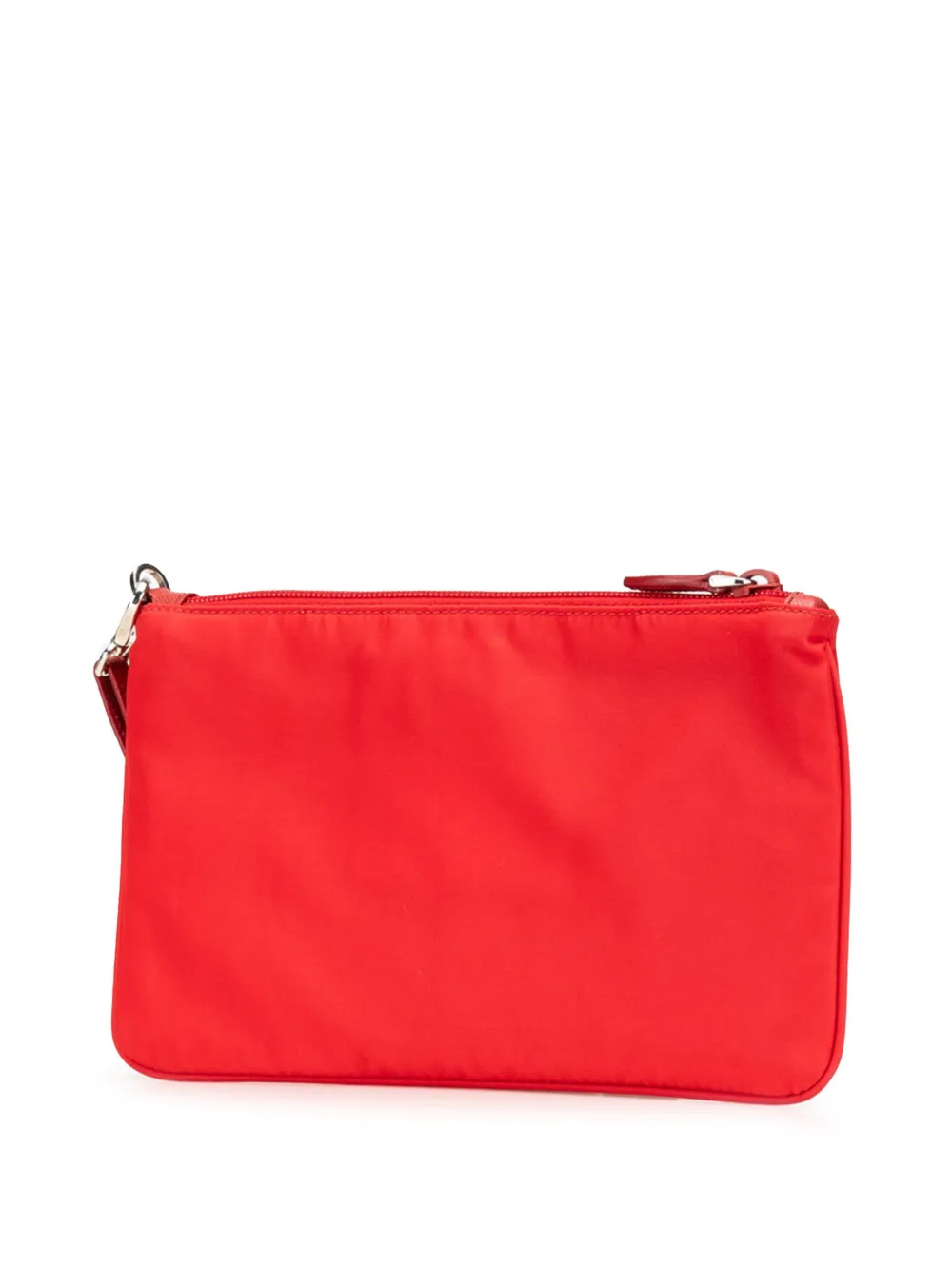 Prada Pre-Owned 2013-2024 Saffiano-Trimmed Tessuto Wristlet Zip pouch | Image 2