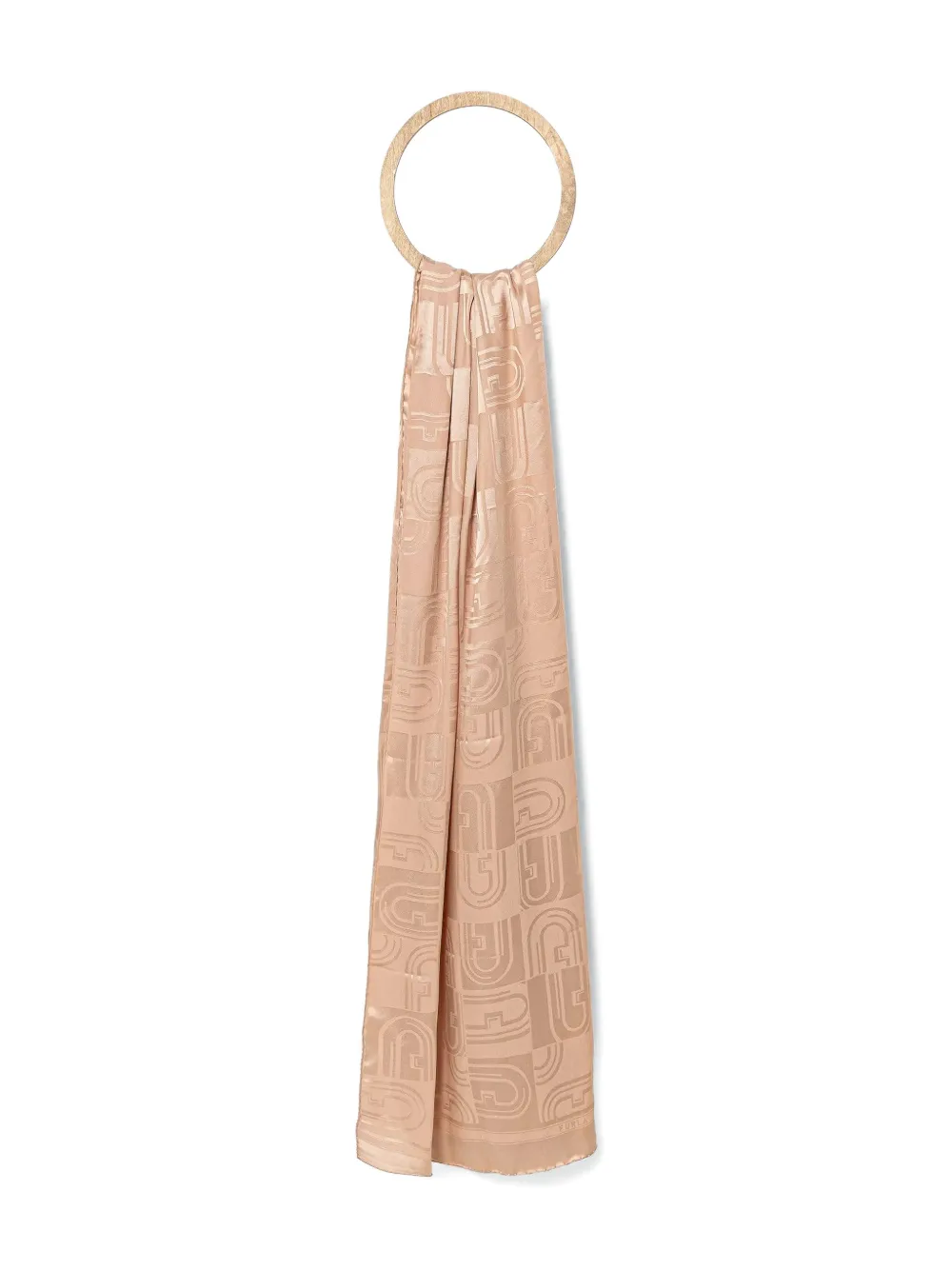 Furla Logo-pattern Scarf In Neutral