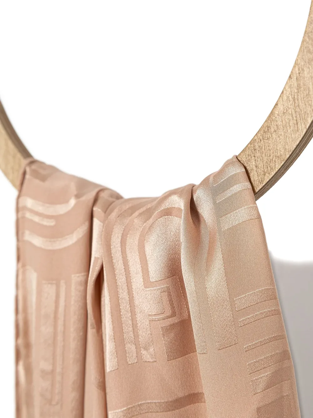 Furla logo-pattern scarf - Roze