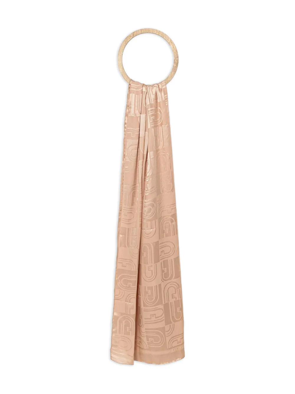 Furla logo-pattern scarf | Pink | Image 1
