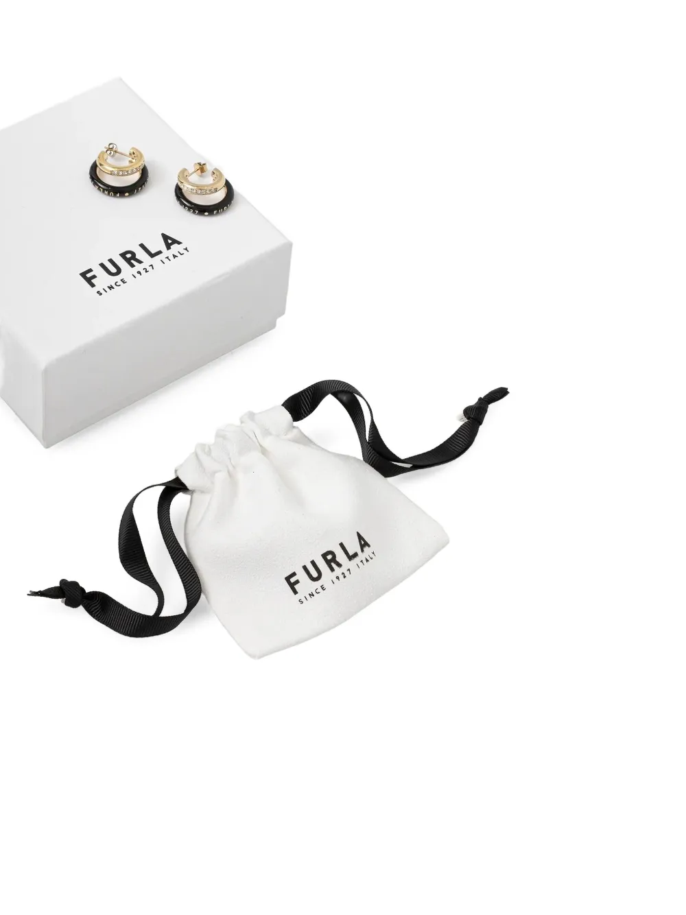 Furla Emaille oorbellen - Goud