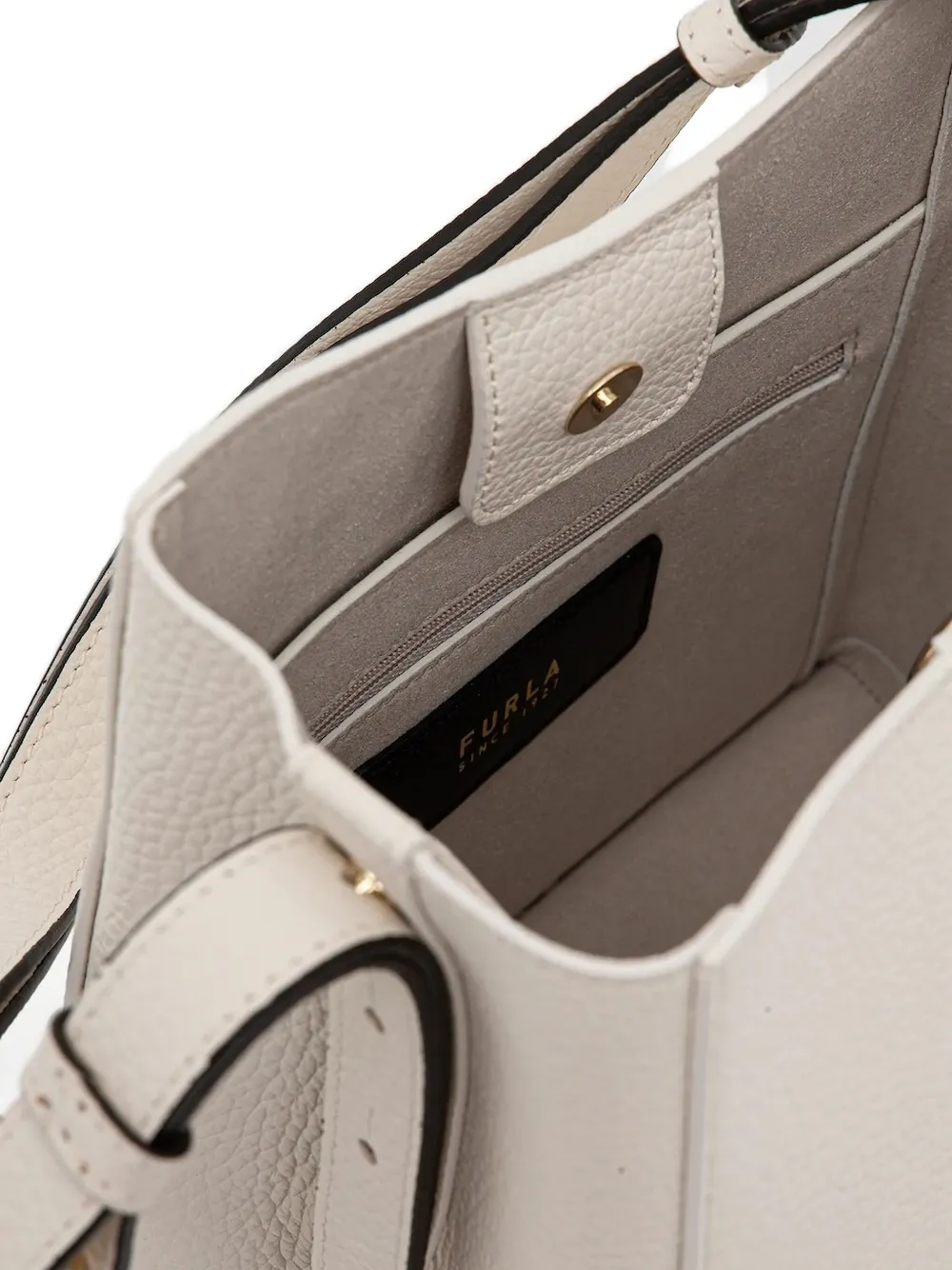 Furla mini Nuvola leather tote bag Wit