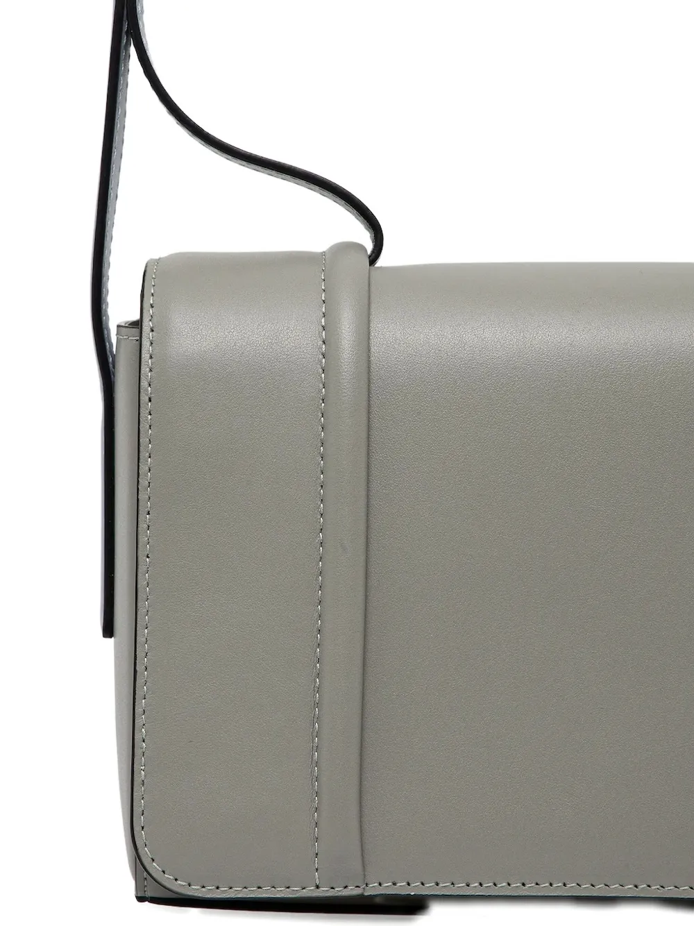 Furla mini Riva S leather-flap crossbody bag Grijs