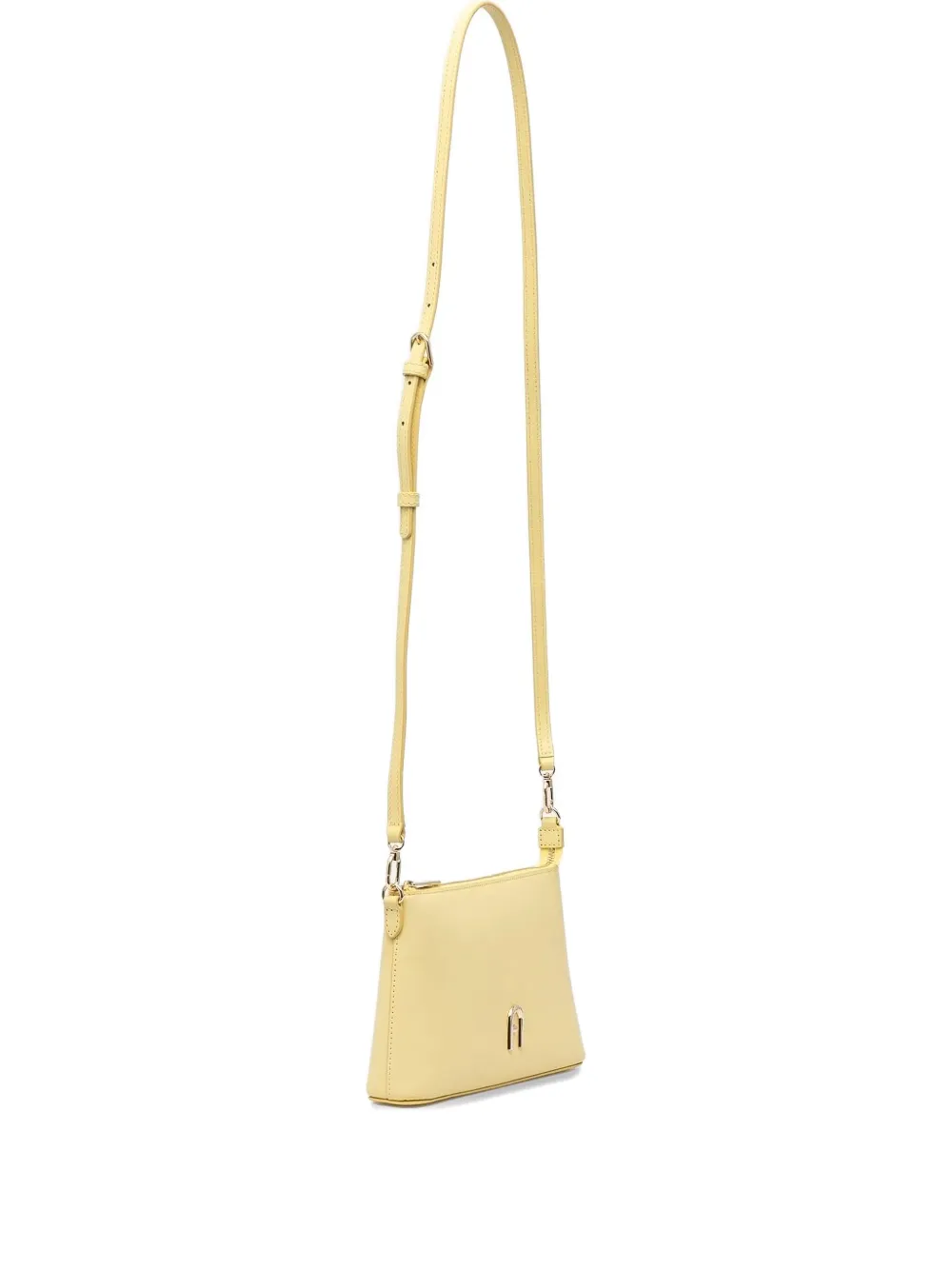 Furla mini Diamante zip-top crossbody bag Geel