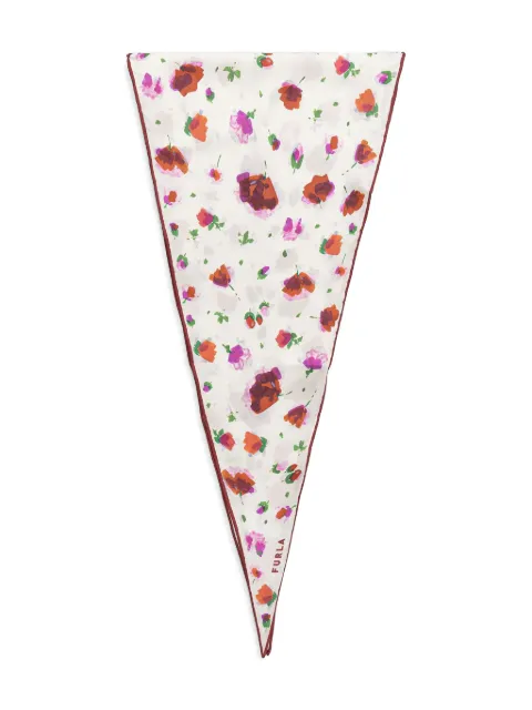 Furla floral-print silk scarf