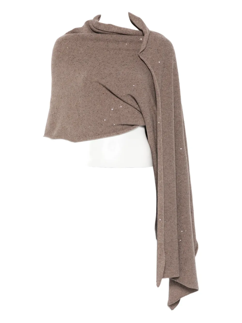 Antonelli Terenzia Sequin Cardigan In Brown