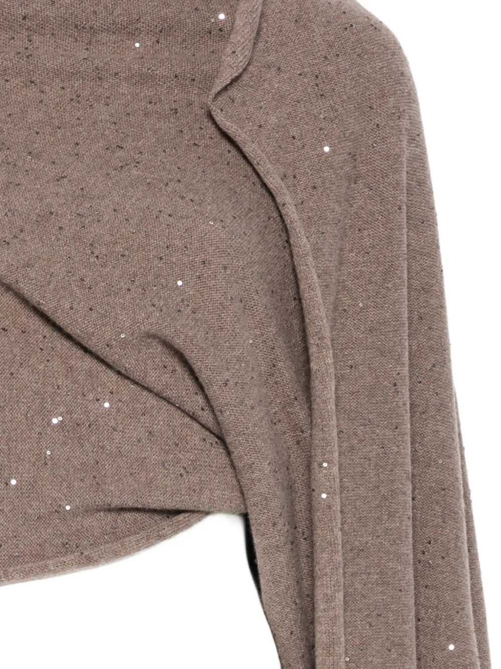 Antonelli Terenzia vest met pailletten Bruin