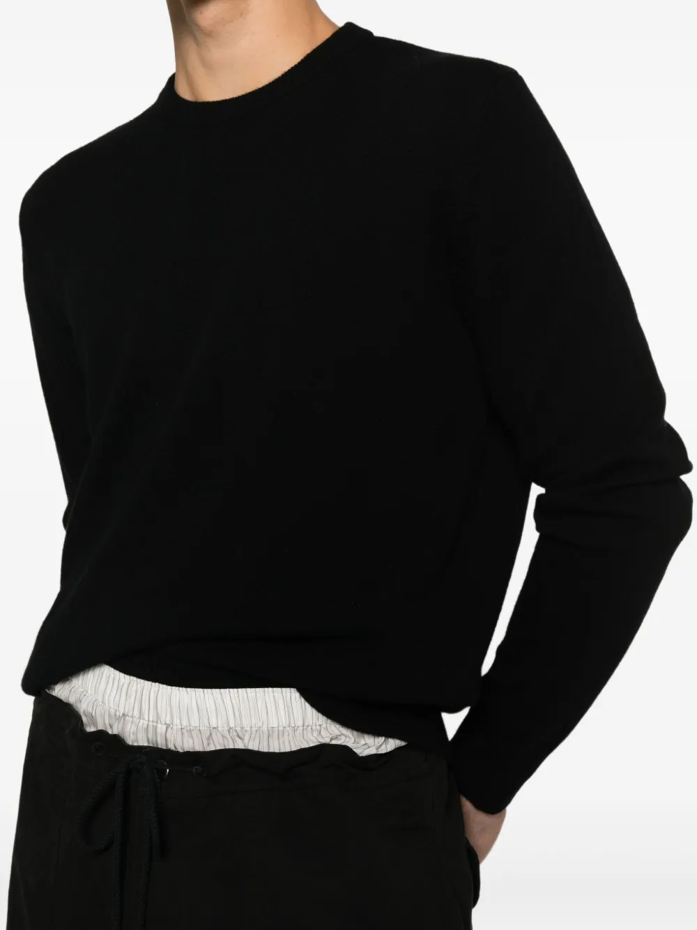 ENTIRE STUDIOS Trui met ronde hals Zwart