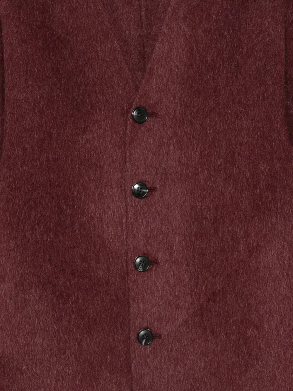 Entire Studios Wool Cardigan In Burgundy