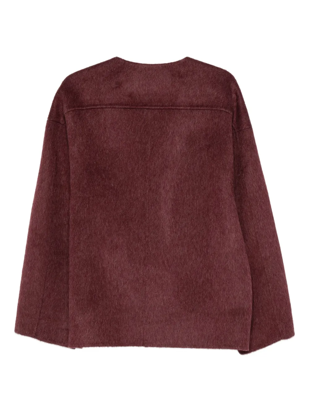 Entire Studios Wool Cardigan In Burgundy