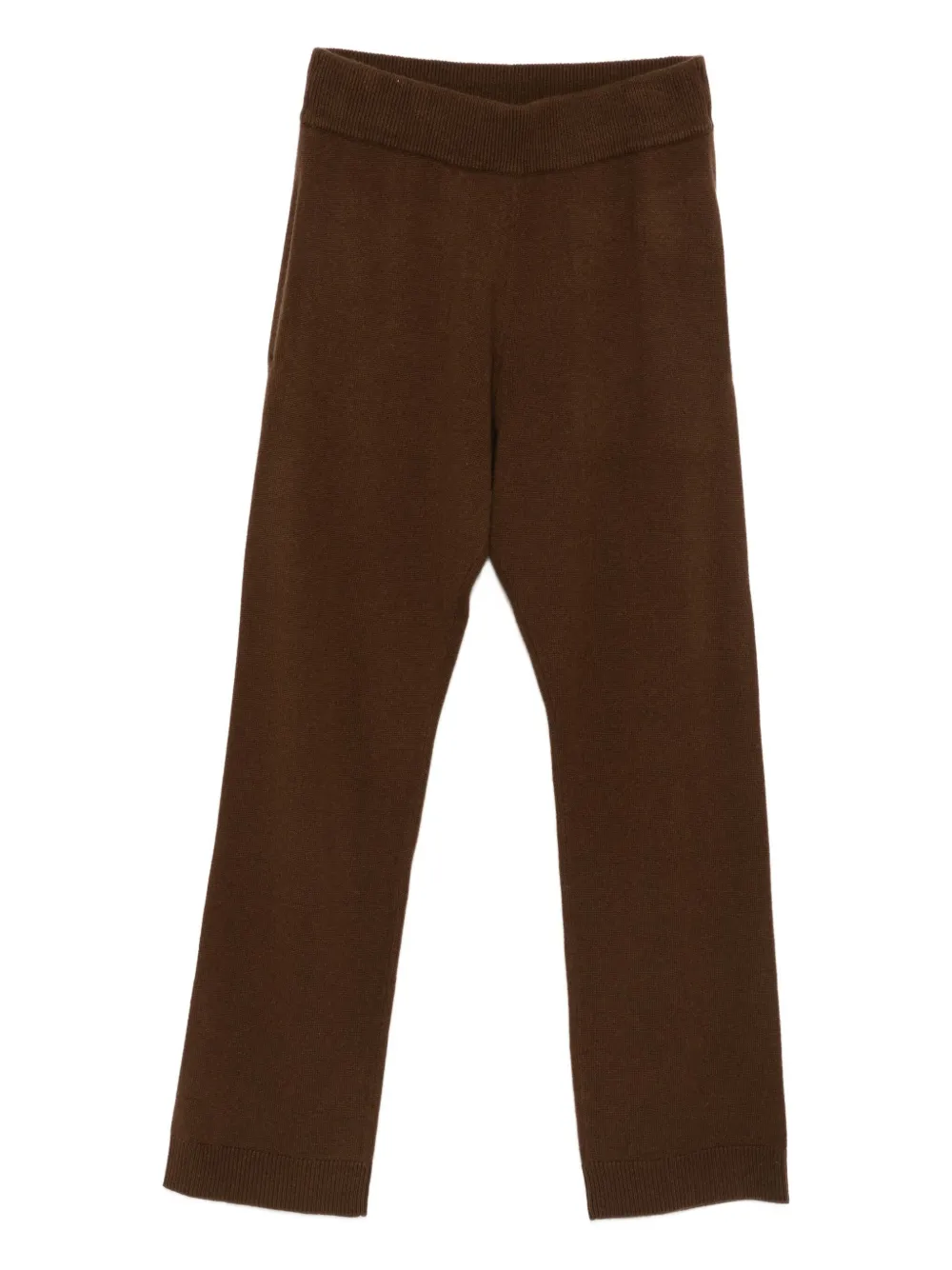 Entire Studios Ribbed Track Pants In Brown