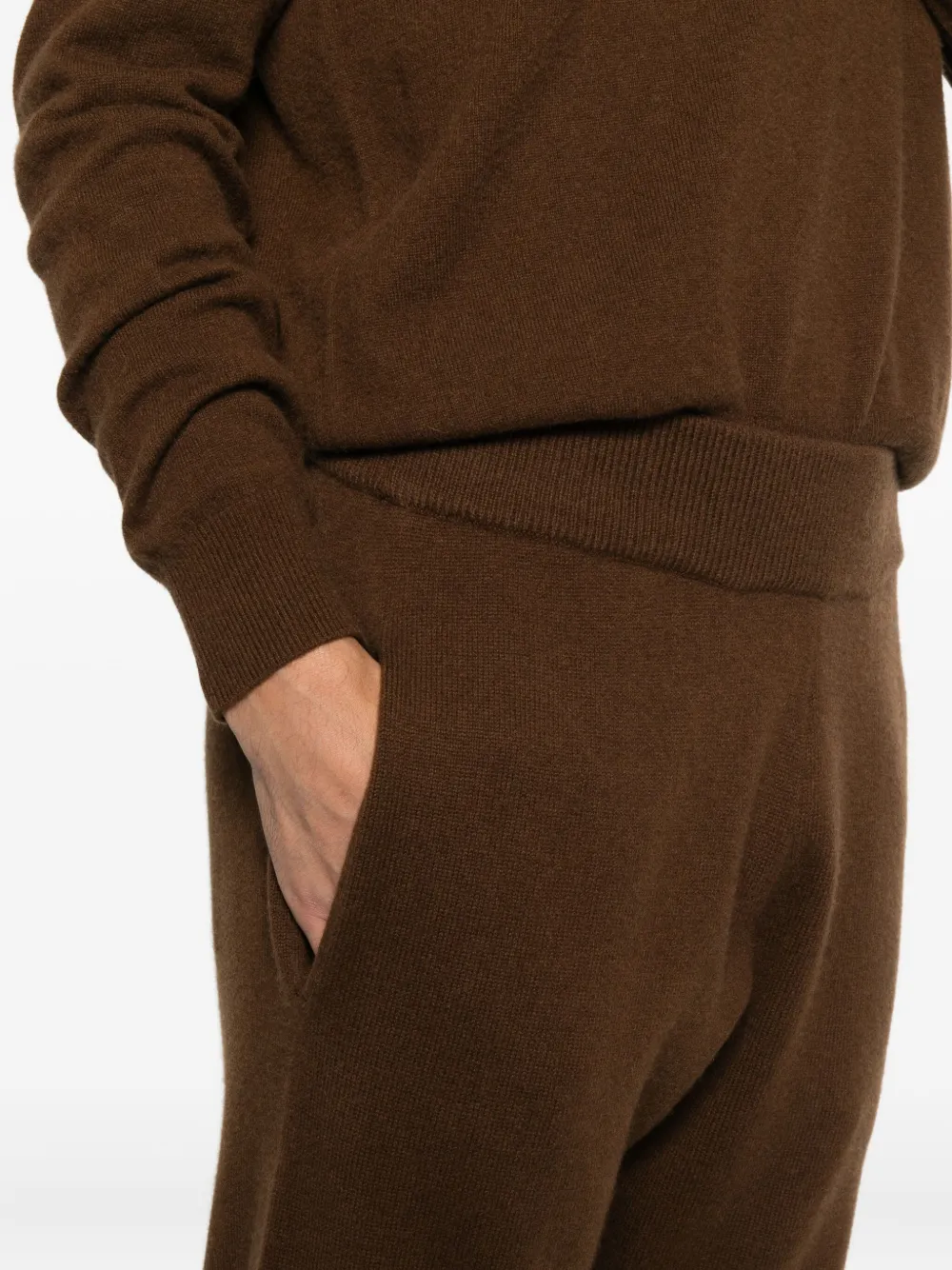 ENTIRE STUDIOS Geribbelde trainingsbroek Bruin