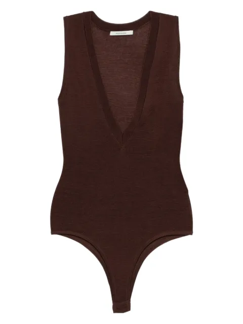 ENTIRE STUDIOS V-neck sleeveless bodysuit