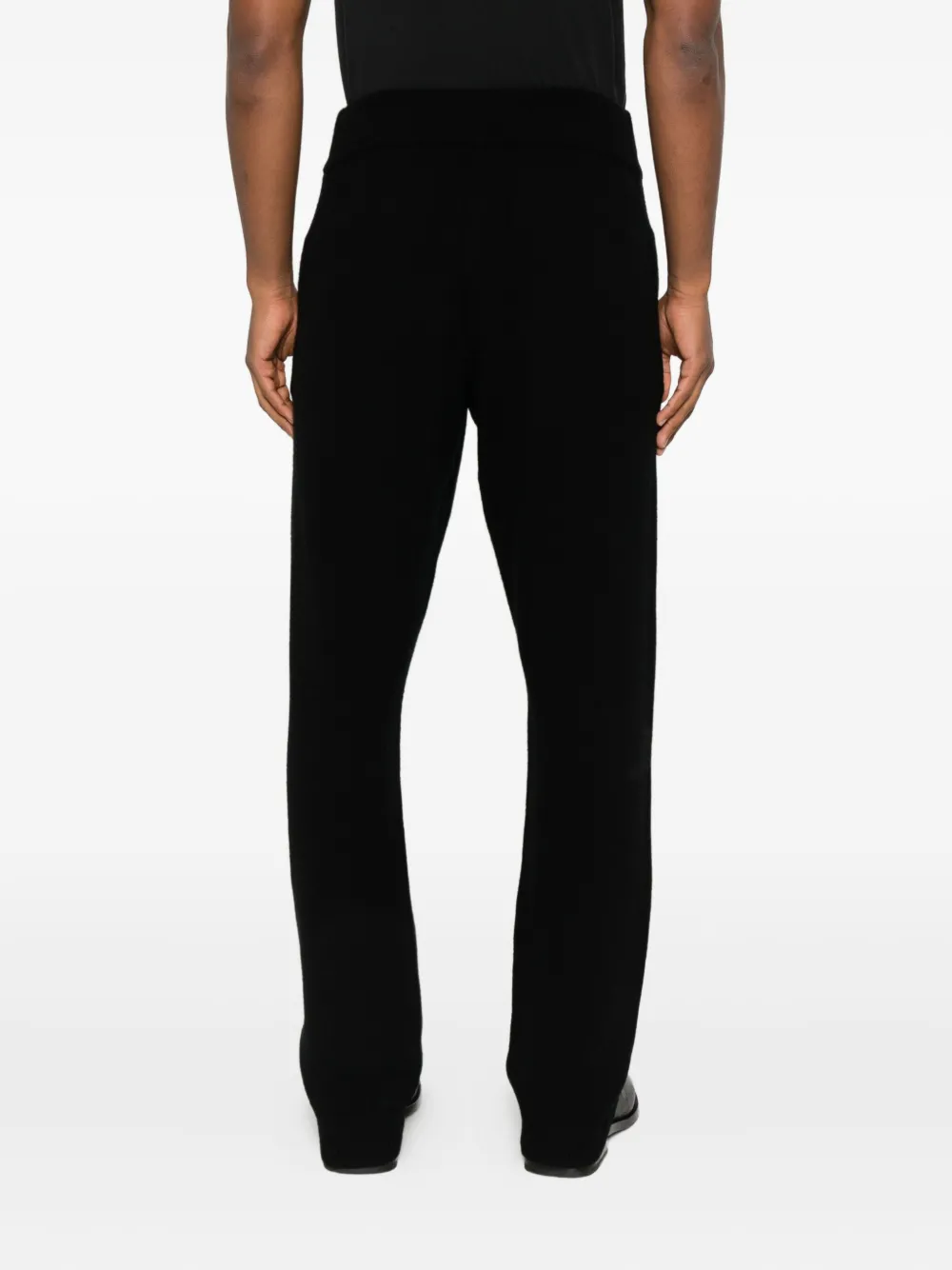 ENTIRE STUDIOS Geribbelde broek Zwart