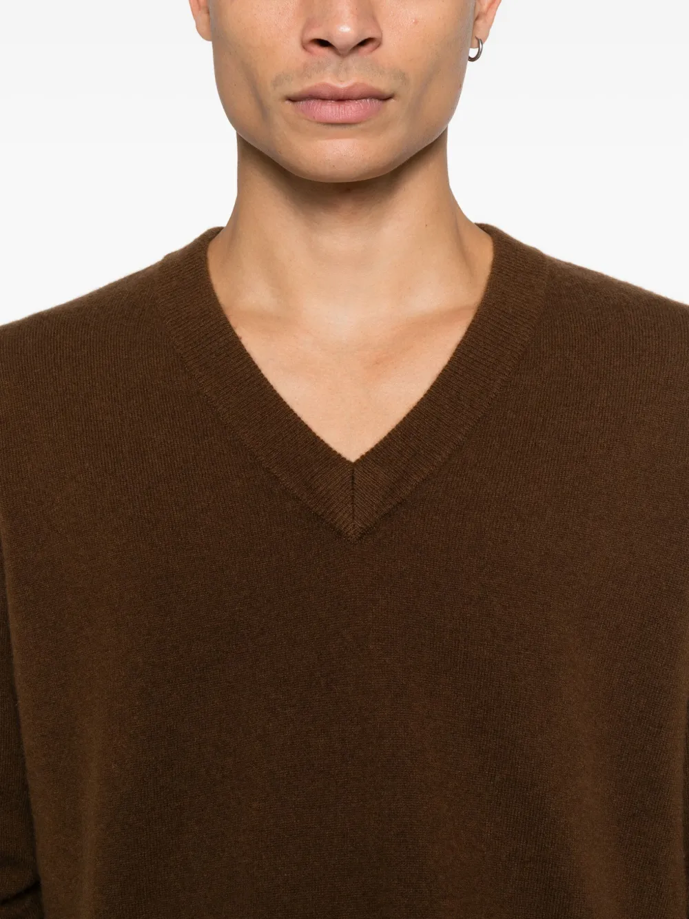 Entire Studios V-neck Sweater In Brown