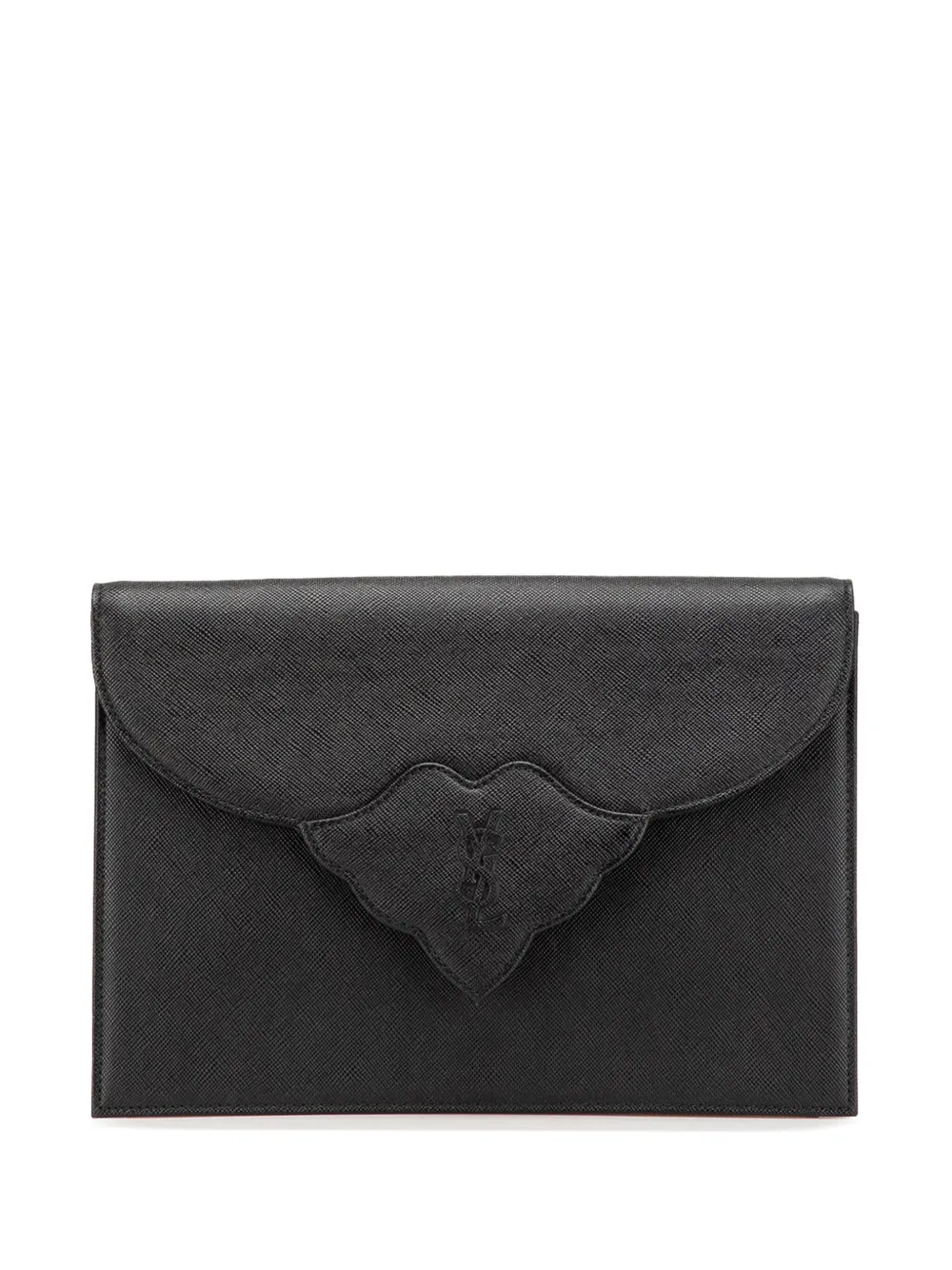 Saint Laurent Pre-Owned 20th Century Leather Monogram clutch bag - Saint Laurent Pre-Owned 20th Century Leather Monogram clutch bag -