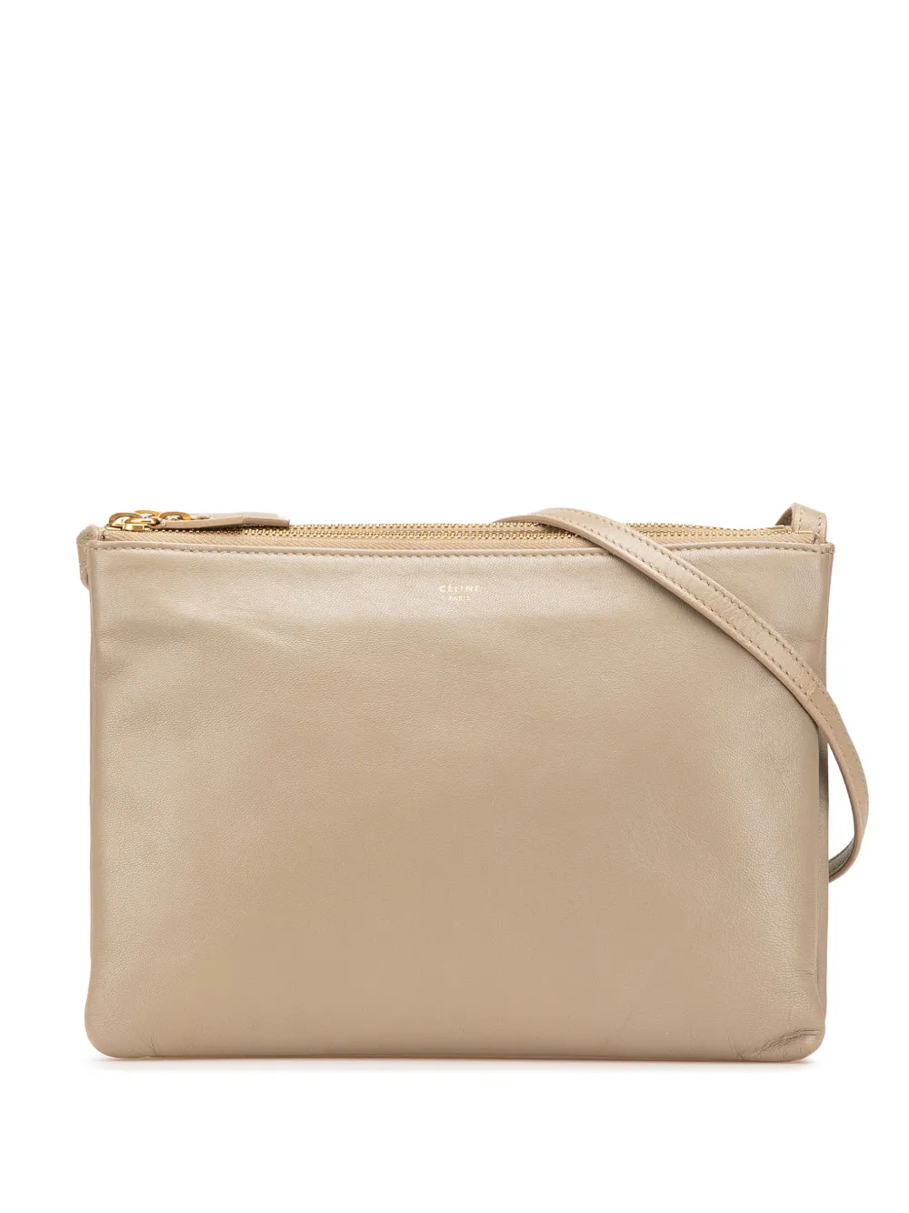 Céline Pre-Owned 2015 Large Lambskin Trio crossbody bag - ブラウン Céline Pre-Owned 2015 Large Lambskin Trio crossbody bag - ブラウン