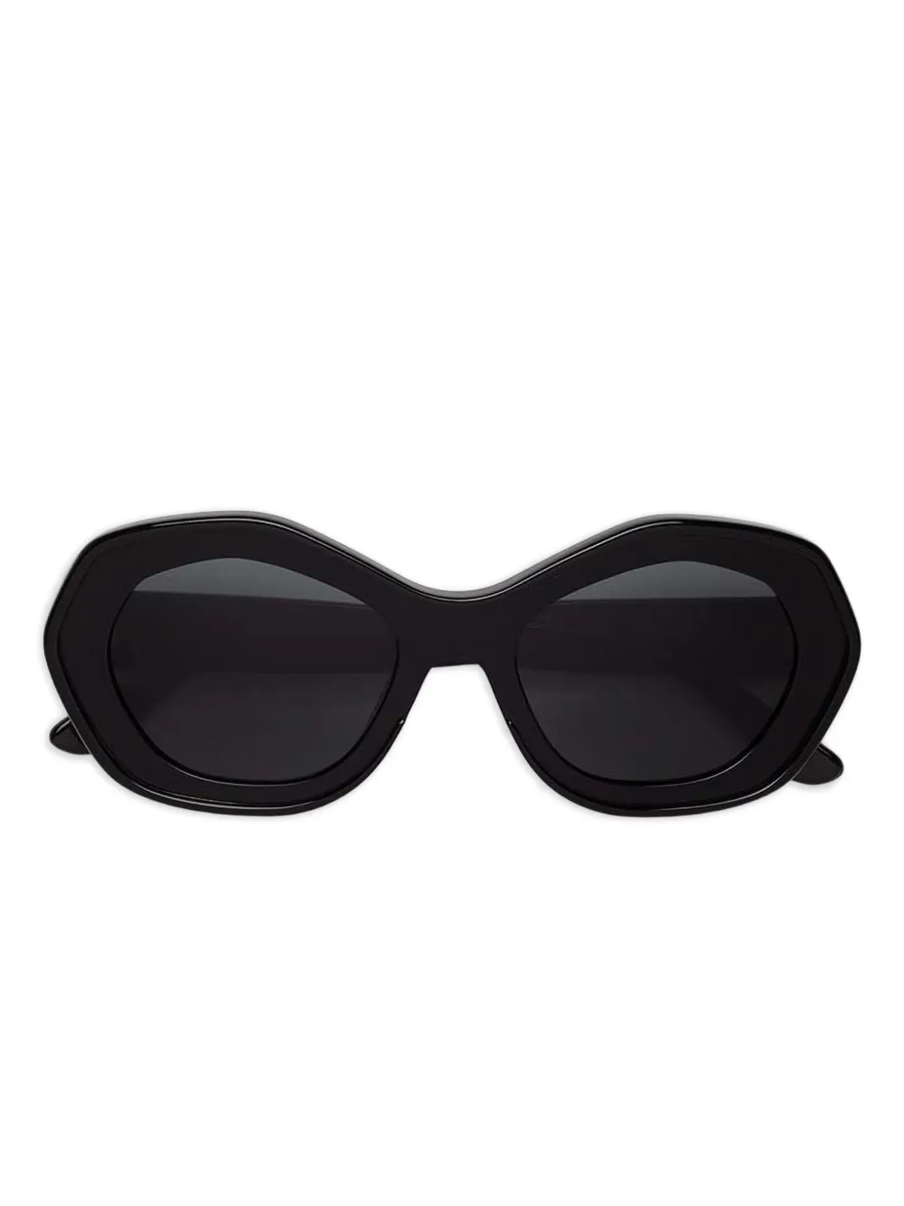 Marni Eyewear Zonnebril met geometrisch montuur Zwart