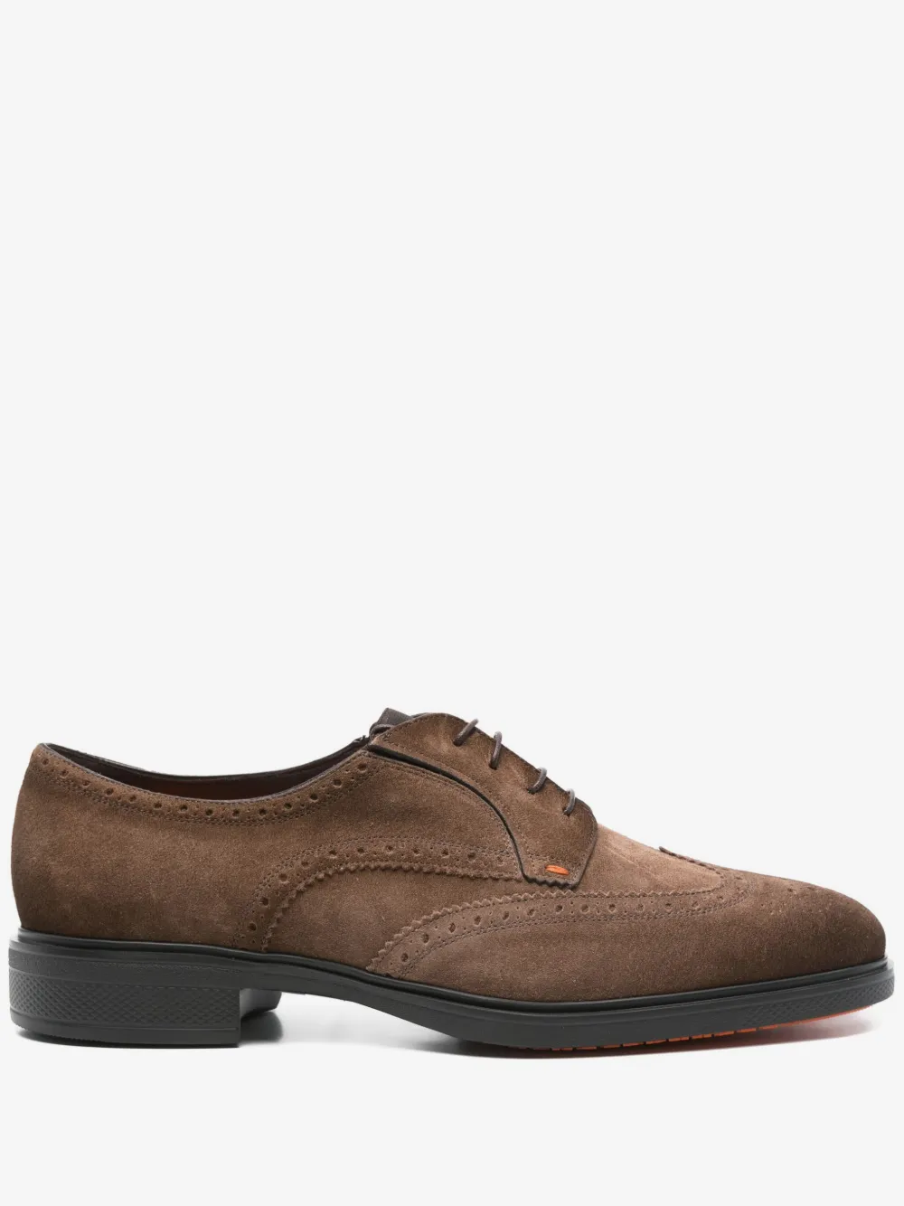 Santoni leather derby shoes | Brown | Image 1