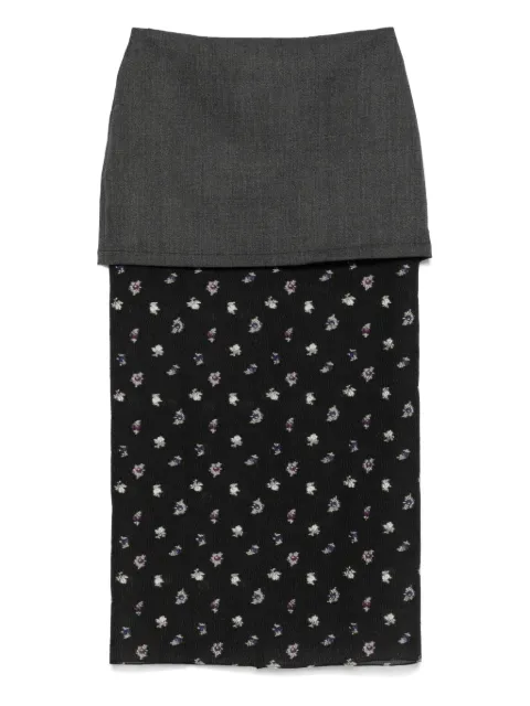 RACIL Demi layered maxi skirt