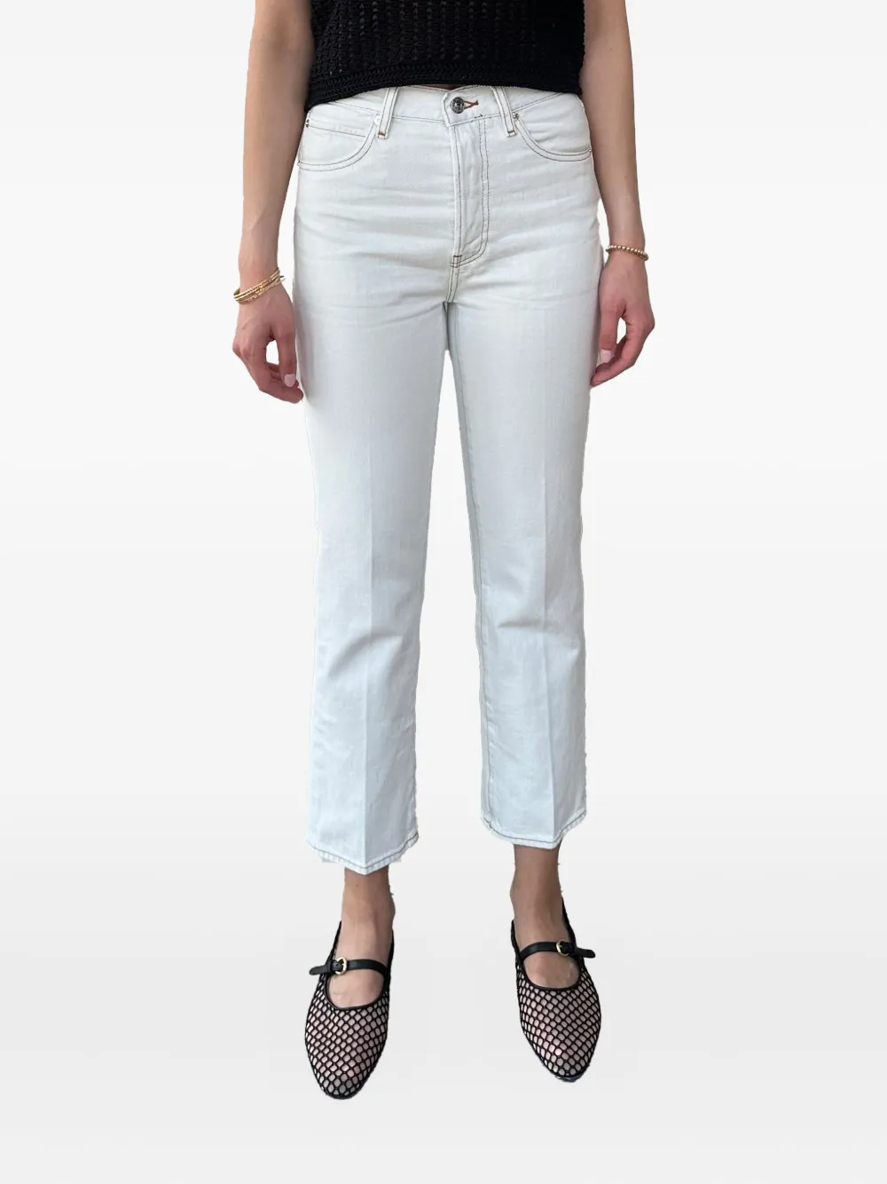 FRAME Jeans met vijf zakken Bruin