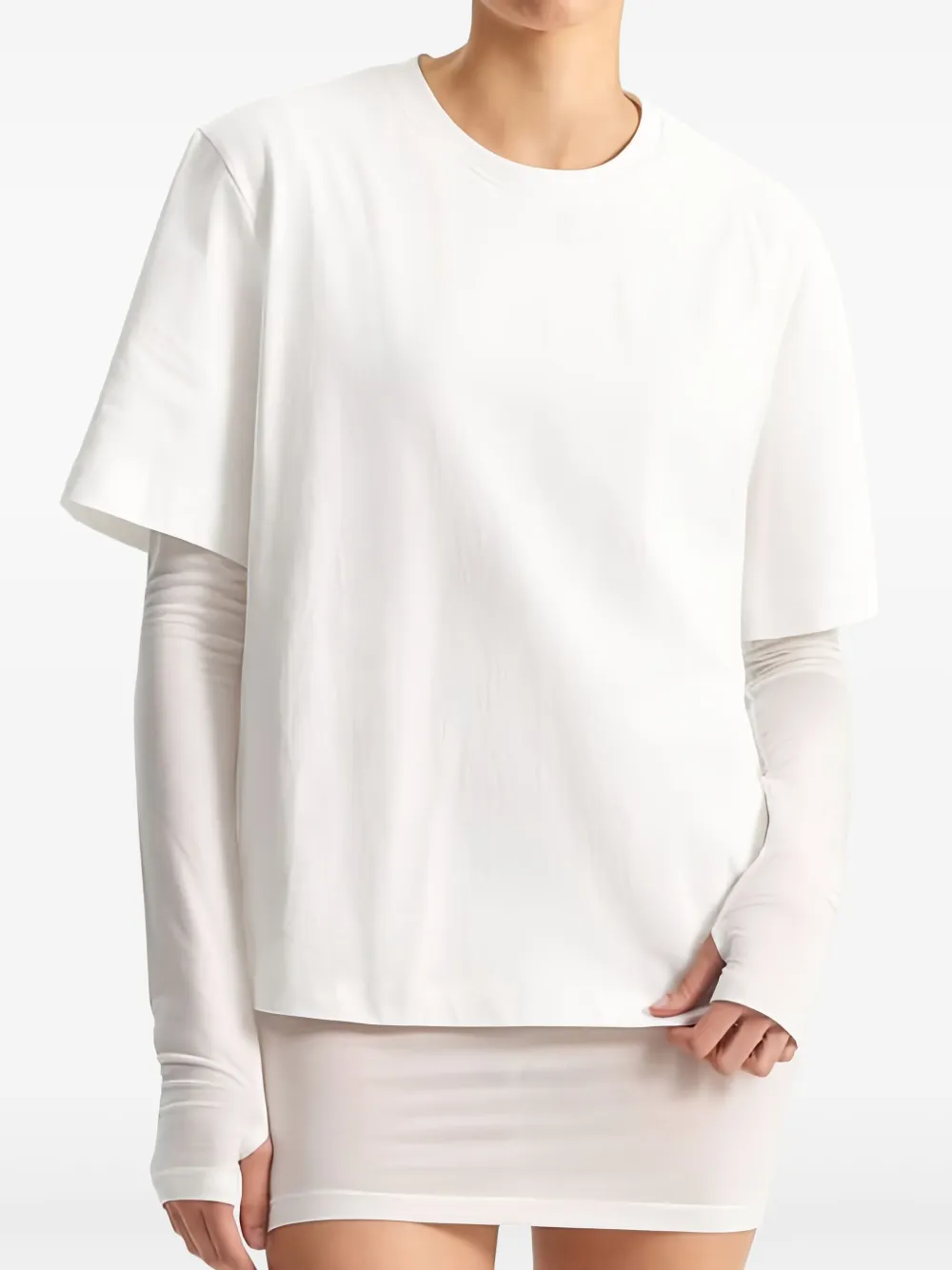 Eleh Long-sleeve T-shirt In White