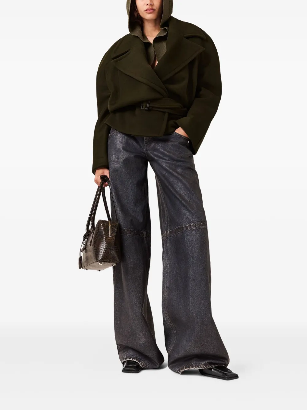 Stella McCartney cropped belted jacket | Cropped Jackets | Image 2