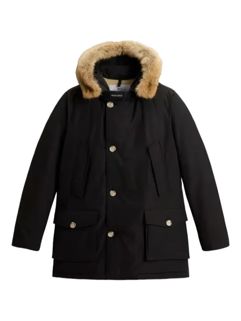 Woolrich fur-trimmed hooded coat