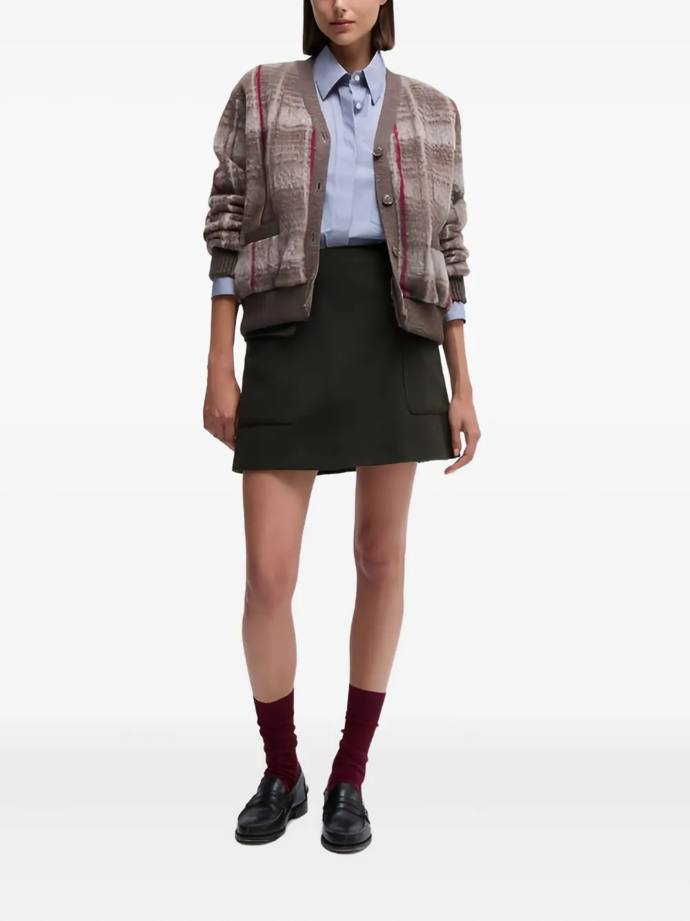 ASPESI checked wool cardigan | Cardigans | Image 2