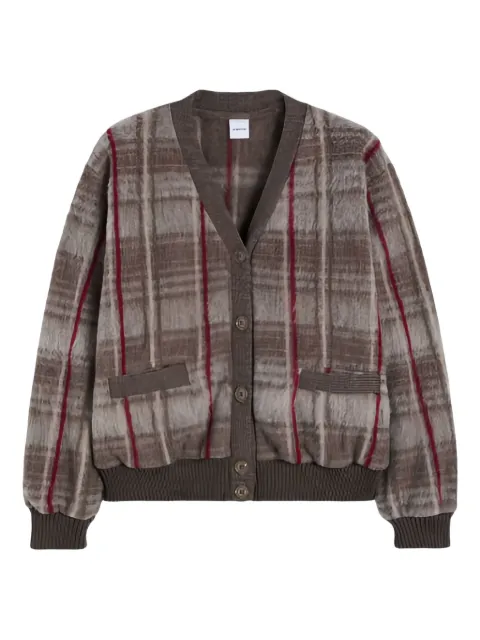 ASPESI checked wool cardigan