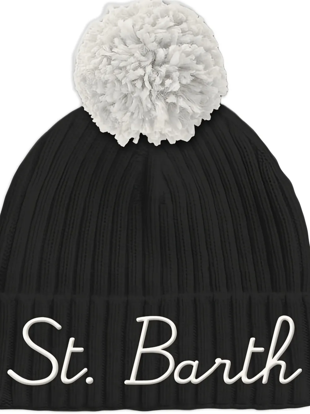 MC2 Saint Barth Kids pompom-detail beanie hat | Boys knitted hats | Image 2