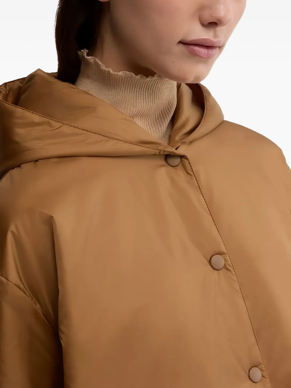 Aspesi Press-stud Fastening Jacket In Brown