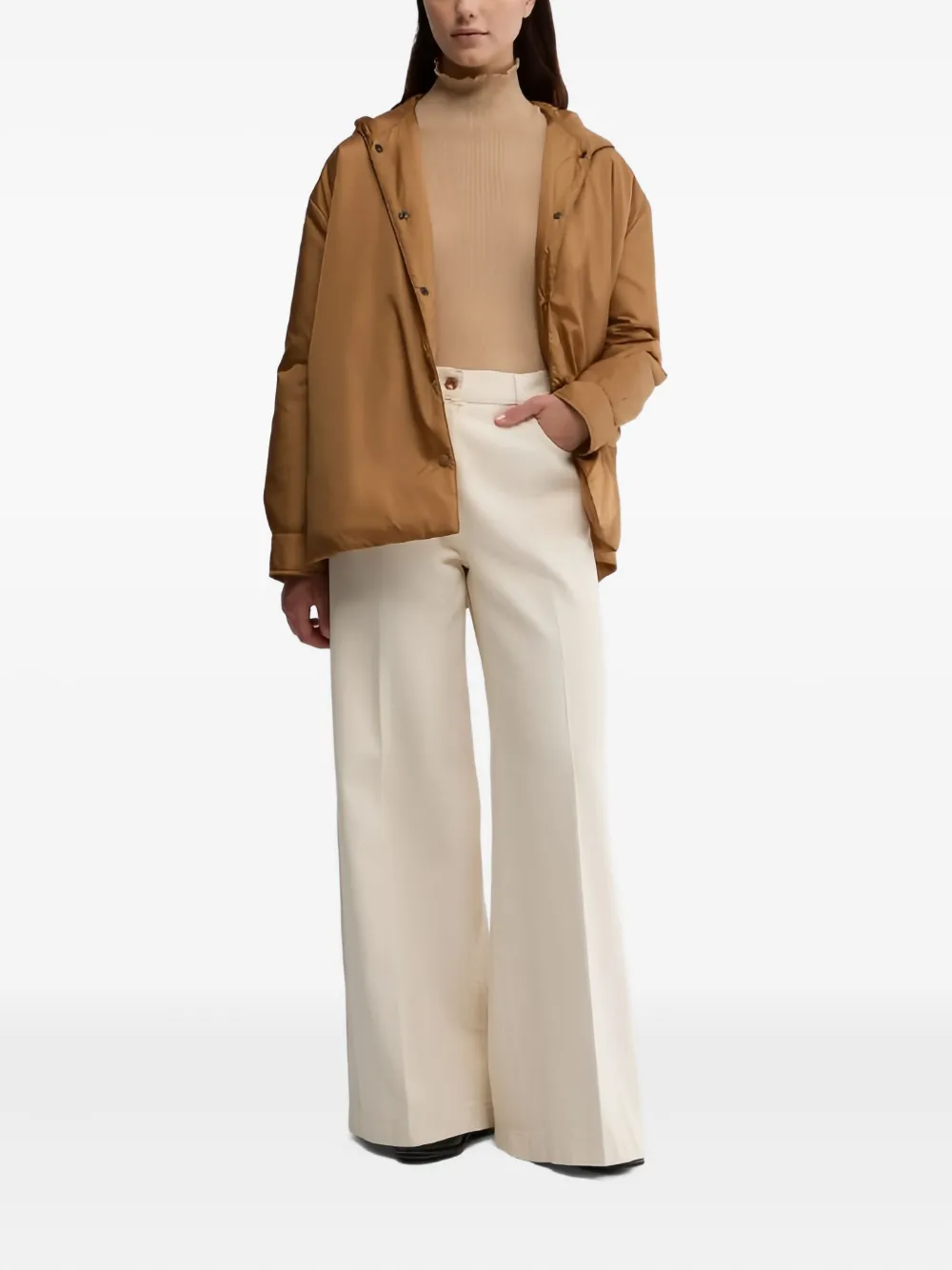 Aspesi Press-stud Fastening Jacket In Brown