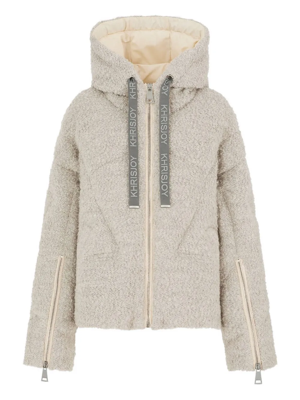 Khrisjoy Iconic Milano hooded zip jacket | Grey | Image 1
