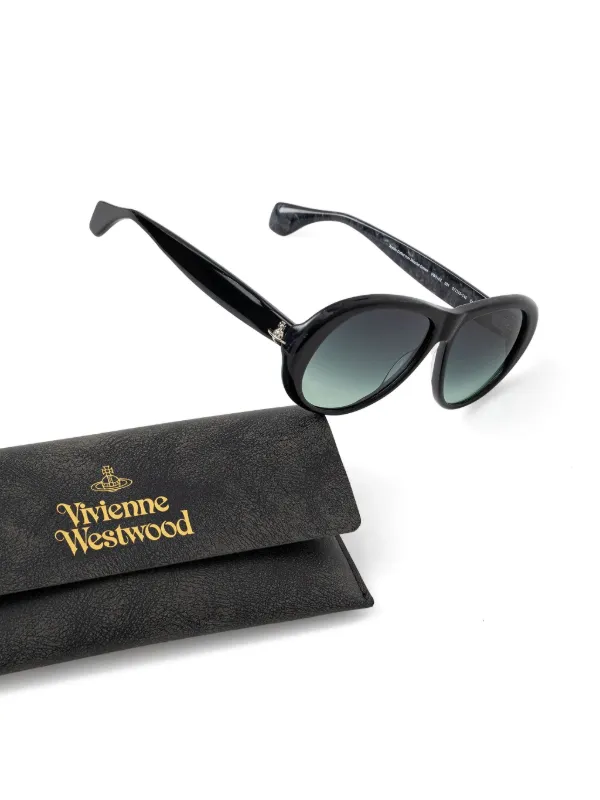 Vivienne Westwood orb-embellished round-frame Sunglasses | Black