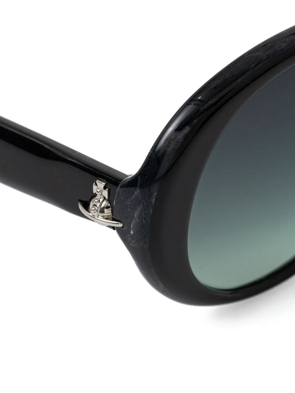 Vivienne Westwood Zonnebril met rond montuur en Orb-logo Zwart