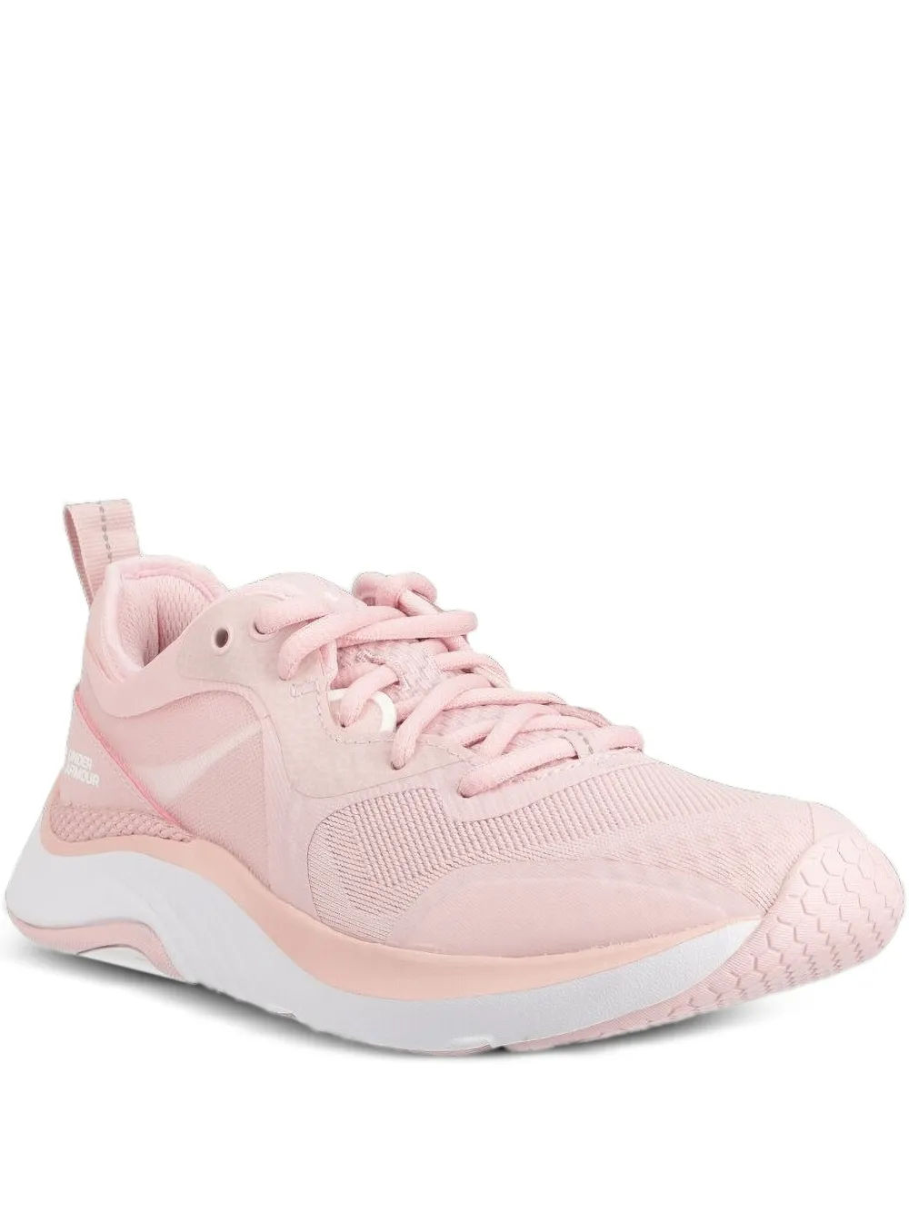 Under Armour lace-up mesh sneakers Pink
