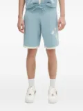 Filling Pieces embroidered-flowers shorts - Blue