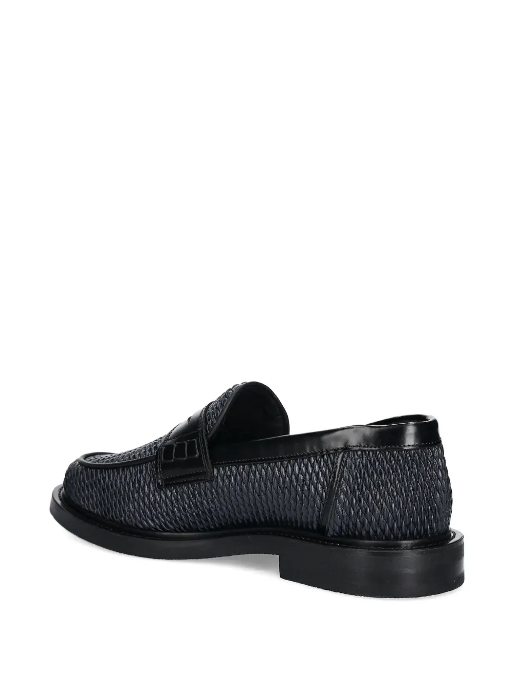 Filling Pieces Reed geweven penny loafers Blauw