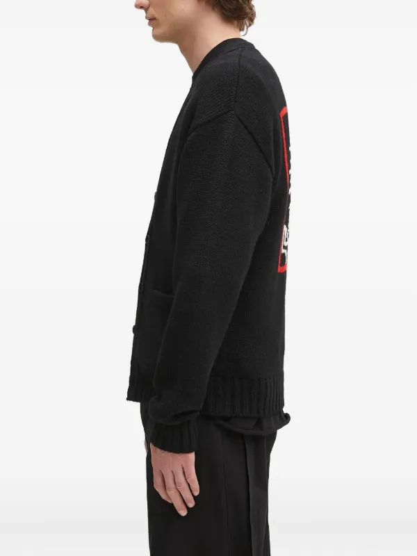 トップス Wacko Maria Wool Cardigan WACKO MARIA Wool Cardigan | Black | FARFETCH CA