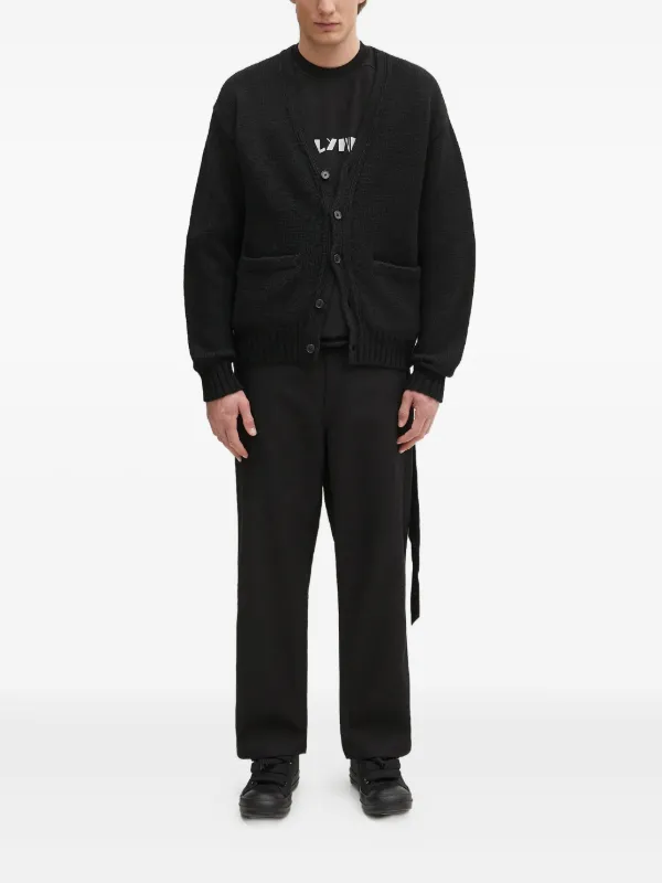 WACKO MARIA Wool Cardigan | Black | FARFETCH CA